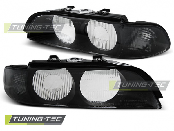 Upgrade Scheinwerferglas für BMW 5er E39 Lim./Touring 95-00 schwarz